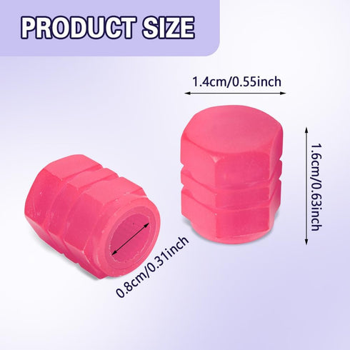 8PCS Tire Valve Caps, Tire Valve Stem Caps, Noctilucous Tire Air Caps Cover Fluorescent Glow in The Dark, Illuminated Auto Wheel Valve Stem Cap Ca...