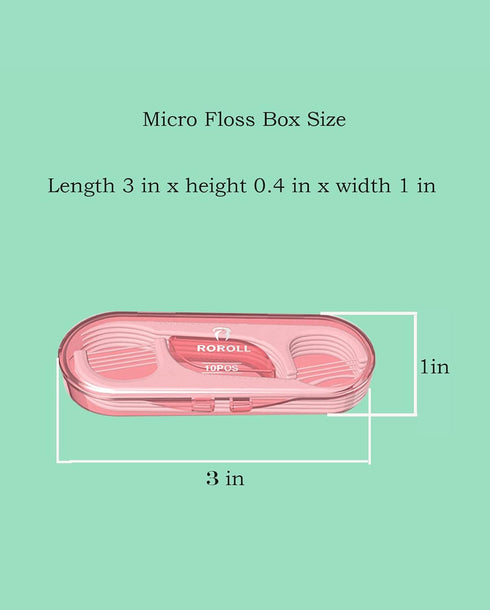Holy Rose Dental Floss Picks Portable Case,Adult Floss Sticks Case 10 Box,Portable Travel Flosser Toothpicks Box is for Home?Travel?Cleaning Teeth...