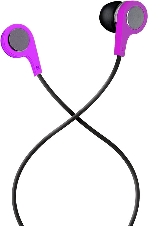 Maxell 199730 Bass 13 Heavy-Bass in-Ear Earbuds with Microphone (Purple)...