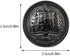 Wakauto 30Pcs Antique Metal Buttons with Round Vintage Sewing Buttons Coats Buttons Jacket Buttons Metal Blazer Button Set for DIY Craft (Black)...