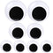 Giant Wiggle Googly Eyes with Self Adhesive Large Black Plastic Eyes for Crafts 2 Inch 3 Inch 4 Inch Set of 8...