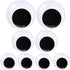 Giant Wiggle Googly Eyes with Self Adhesive Large Black Plastic Eyes for Crafts 2 Inch 3 Inch 4 Inch Set of 8...