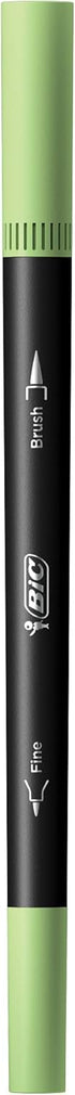 BIC Intensity 12-Pack Dual-Tip Coloring Felt Pens with 0.7mm Fine Tip and Flexible Brush in Pastel Tones...