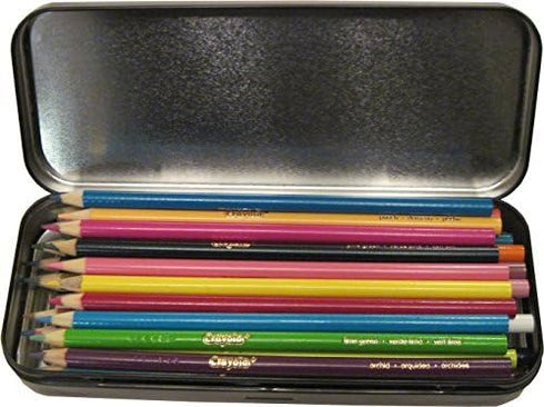 StuffIncase Single Mini Pencil Box, Platinum. Use as Pencil, Makeup, Jewelry, Gift, Candy, Favor or Birthday Gift Box...
