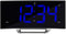 La Crosse Technology Curved Blue LED Atomic Dual Alarm Clock, 1.8 Inch (617-249)...