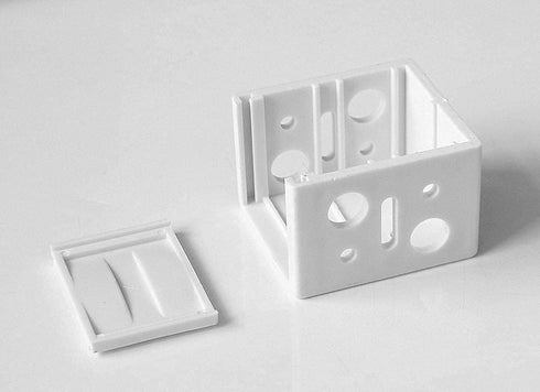Cutelec 4pcs Plastic Brackets 1" Blinds headrail Holders White Color for 1" Vinyl or Plastic Mini Blinds with a Square 1" x 1" headrail...