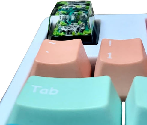 Mountain Resin Keycap, Handmade Unique Keycap for Custom Cherry MX Gaming Mechanical Keyboard, ESC Key...