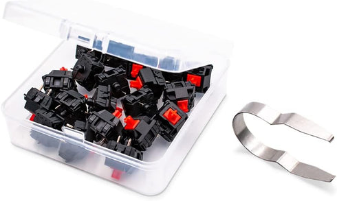 Granvela Pack of 20 Original Cherry MX Red Switches for Mechanical Keyboard with Switch puller....