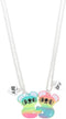 2 Best Friend Half heart Pendant Panda Koala necklace Charm Bestie Friendship jewelry girl...
