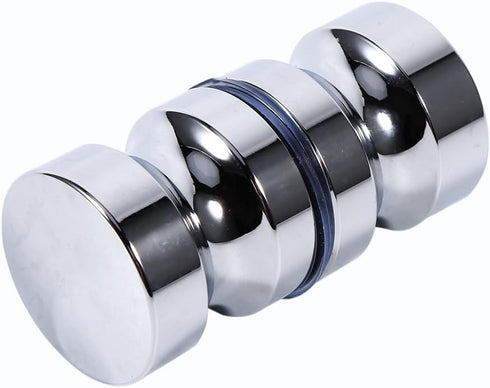 Glass Door Handle, Aluminum Alloy Drawer Knob 1.1 Dia Single Glass Bathroom Shower Cabinet Door Handle with Screw, Door Knobs...