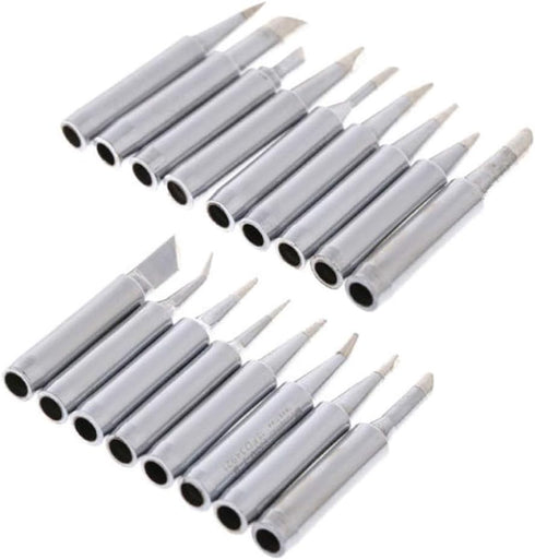 Yakamoz 17Pcs 900M Soldering Iron Tips Solder Welding Replacement Tip Kit for for Hakko, Radio Shack, TENMA, ATTEN, Quick, Aoyue, Yihua Solder Sta...