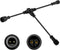 9.8FT Outdoor Extenstion Cord with 2 Core 2 pin Black Plastics IP65 T Shape Tee Connctor for Extend Outdoor Landscape Lights,UL...