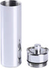 "Silver Small Portable Pill Box Keychain, Aluminium Alloy Mini Pill Organizer Case Container for Purse,Waterproof Metal Pill Holder Medicine Bottl...
