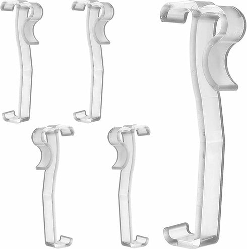 Valance Clips 6pcs 3'' Window Blinds Hidden Clip Clear Plastic for Horizontal Blinds Valance Retainer Holder...