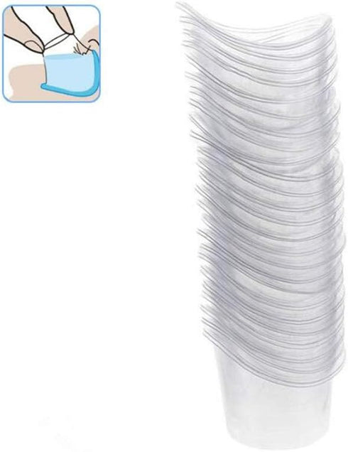 65 Pcs 5ml Disposable Eye Wash Cups Portable Plastic Measuring Cup Eye Flush Cleaning Cups...