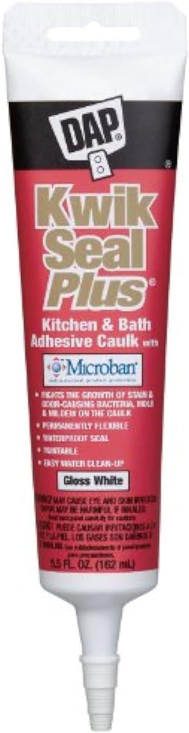 Dap 18526 White Kwik Seal Plus™ Kitchen & Bath Adhesive Caulk...