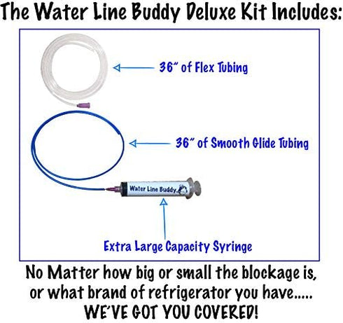 Water Line Buddy Deluxe - Frozen Water Line Tool - Quickly and Easily Unfreeze Your Refrigerator Water Dispenser – Universal Kit Works On All Fridges