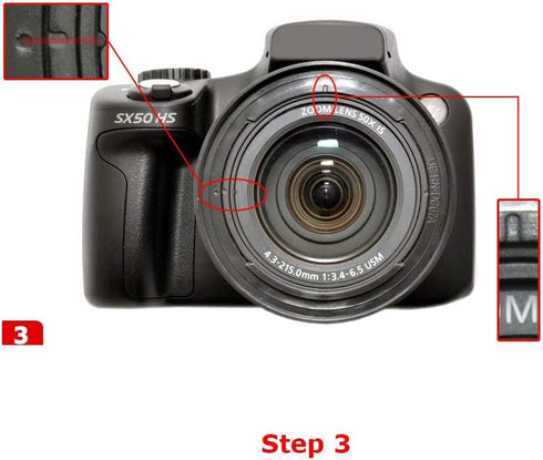 JJC Lens Filter Adapter Ring for Canon PowerShot SX530 HS SX540 HS SX520 HS SX70 HS SX60 HS SX50 HS SX40 IS SX30 IS SX20 IS SX10 IS SX1 IS Cameras...