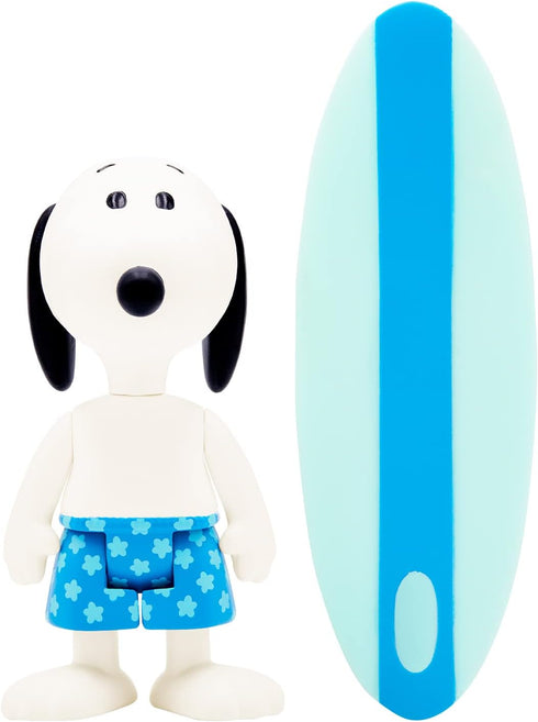 Super7 Peanuts Surfer Snoopy - 3.75" Peanuts Action Figures with Accessory Classic Cartoon Collectibles and Retro Toys...