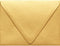 LUXPaper A2 Contour Flap Invitation Envelopes | 4 3/8" x 5 3/4" | Gold Metallic | 80lb. Text | 50 Qty...