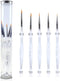 Detail Paint Brushes Set 5pcs Miniature Brushes for Fine Detailing & Art Painting, Mini Painting Brush for Acrylic, Oil, Watercolor, Gouache, Mode...