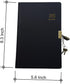 Vintage 365 Journal With Lock And Key A5 Blank Page Notebook Black Hardcover Diary Journal For Women, Men, Adults...