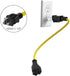 1-FT 15 Amp Household AC Plug to 20 Amp T Blade Adapter Cable 12AWG Nema 5-15P to 5-20R,5-15P to 6-15R/20R 20-Amp to 15-Amp Plug-Adapter Cord,Heav...
