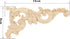 MUXSAM Wood Carved Appliques Onlays, 1-Pair Unpainted Small Wooden Carvings Decals Corner Decorative Plaques for Mirrors Walls Doors Bed Fireplace...