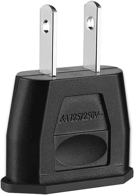 (10Pcs) US 2 pin Plug to EU 2 Hole Socket Power Jack Wall Plug Converter Travel Adapter,Socket Plug Adapter,Europe EU Euro to US Travel Charger AC...