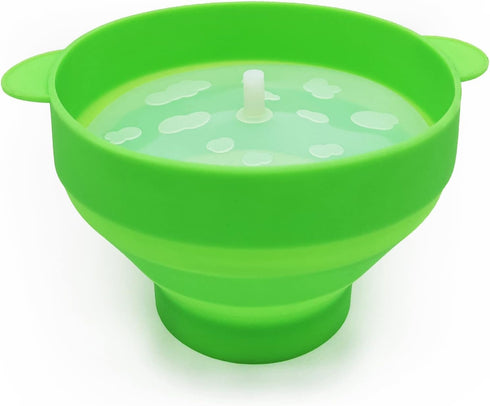 The Original Popco Silicone Microwave Popcorn Popper with Handles, Silicone Popcorn Maker, Collapsible Bowl Bpa Free and Dishwasher Safe...