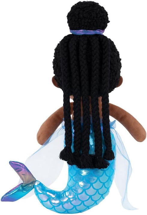 OUOZZZ 15" Soft Black Mermaid Doll for Girls - First Plush Baby Doll Sleeping Cuddle Buddy Toy Stuffed Animals Doll for 3 year old Kids...