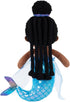 OUOZZZ 15" Soft Black Mermaid Doll for Girls - First Plush Baby Doll Sleeping Cuddle Buddy Toy Stuffed Animals Doll for 3 year old Kids...
