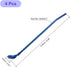 uxcell Stainless Steel Spoon Straws, 4Pcs 8.6" Reusable Metal Long Handle Drinking Straws Spoon for Milkshake Drinks Cocktail, Blue...
