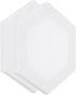 PATIKIL Paint Canvases for Painting, 2 Pack 8x7 Inch Hexagon Wood Frame Stretched Blank Art Canvas Board Panels for Acrylic, Oil, Tempera Painting...