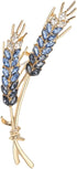 Ukrainian Flag Brooch Creative High Beauty Wheat Ear Breast Pin Simple Suit Coat Fashion Breast Flower Pin Accessories...