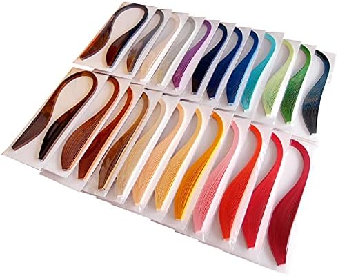 ODETOJOY Quilling Strips 5mm Paper Quilling Set 120pcs Strips 52CM Solid Color Origami Paper DIY Hand Crafts Quilling Paper Strips (Light Gray)...