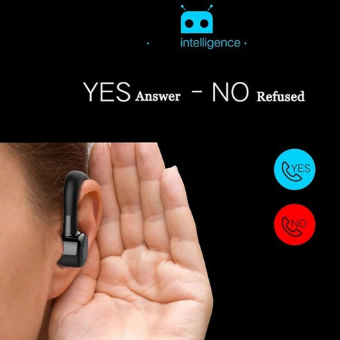 Bluetooth Headset Wireless Business Single earpiece Voice Answer in Ear Earbuds for Trucker Driving Running 10 Hour Battery Noise Cancelling Headp...