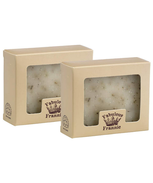 Fabulous Frannie Peppermint Essential Oil Herbal Soap Gift Set each made with Pure Essential Oil 4 Ounce (Pack of 2)...