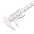 uxcell Vernier Caliper 80mm 3 Inch Metric Mini Double Scale Plastic Ruler Measuring Tool for Inside Outside Depth 4pcs...
