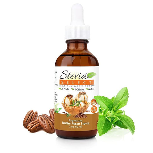 Stevia Select Butter Pecan Flavored Liquid Stevia – Zero Calorie Coffee, Tea, Drink & Baking Sweetener, All-Natural, No Erythritol, Keto-Friendly ...