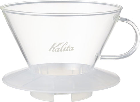 ???(Kalita) Carita WDG-185 Coffee Wave Series Glass Dripper for 2-4 People, Clear #05112...