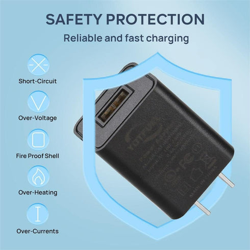 Wall Charger Cube 5V1A USB Power Supply Charging Block Universal Wall Plug Brick Portable Travel Fast Charger Power Adapter for iPhone, Samsung Ga...