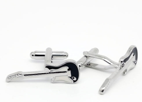 Electric Guitar Men Cufflinks for Wedding French Cuff Shirt With Gift Box Unique Funny Business Daily Shirt Cufflinks Jewelry Anniversary Present...
