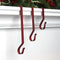 Primitive Home Decors Red Classic 6" Metal Mantle Stocking Hangers (Set of 4)...