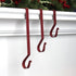 Primitive Home Decors Red Classic 6" Metal Mantle Stocking Hangers (Set of 4)...
