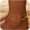 RLMOON Ankle Bracelets for Women Gold Anklets Waterproof Layered Dainty 14K Gold Plated Cuban Link Chain Anklets Boho Summer Beach Foot Jewelry Gi...
