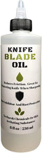 Premium Knife Blade Oil & Honing Oil - 8 Oz - Custom Formulated Food Safe Oil Protects Carbon Steel Knives & Sharpening Stone Ready…...