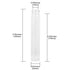 30ml Glass Clear Test Tubes with Screw Caps and Plastic Stoppers, Liquid Sample Vial, Leak-Proof Flat Test Tubes, 6PCS...