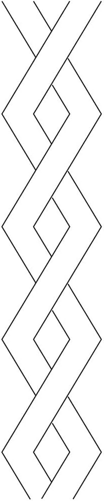Quilting Creations Stencils for Machine and Hand Quilting | Set of 3 Quilt Plastic Stencils for Borders and Patterns | Various Border Designs, wit...
