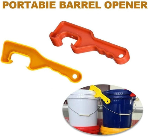 Reusable Plastic Gallon Paint Can Opener Bucket Lid Opener Paint Cask Lid Wrench Red Handle Tool Home Improvement It is beautiful and easy to use....